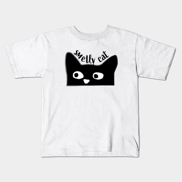 Smelly cat Kids T-Shirt by helengarvey